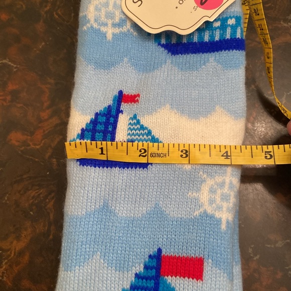 Sherpa Theme Socks Nautical Sail Boats one size fits most Non Slip WARM COZY 🥰 - Picture 14 of 14